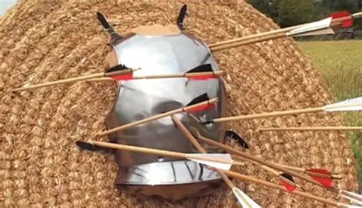 Did arrows pierce armor?