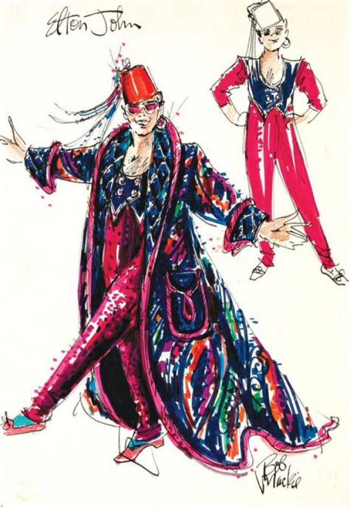 Did bob mackie design for elton john?