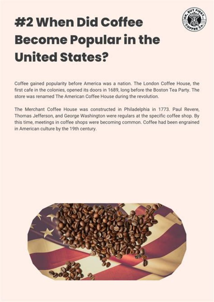 Did coffee become popular?