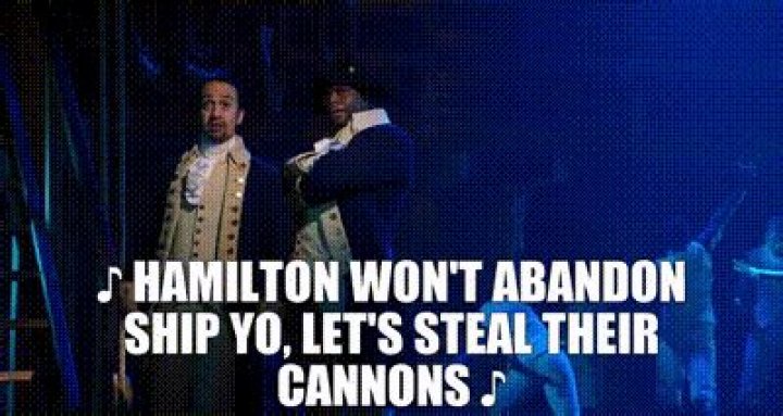 Did hamilton steal cannons?