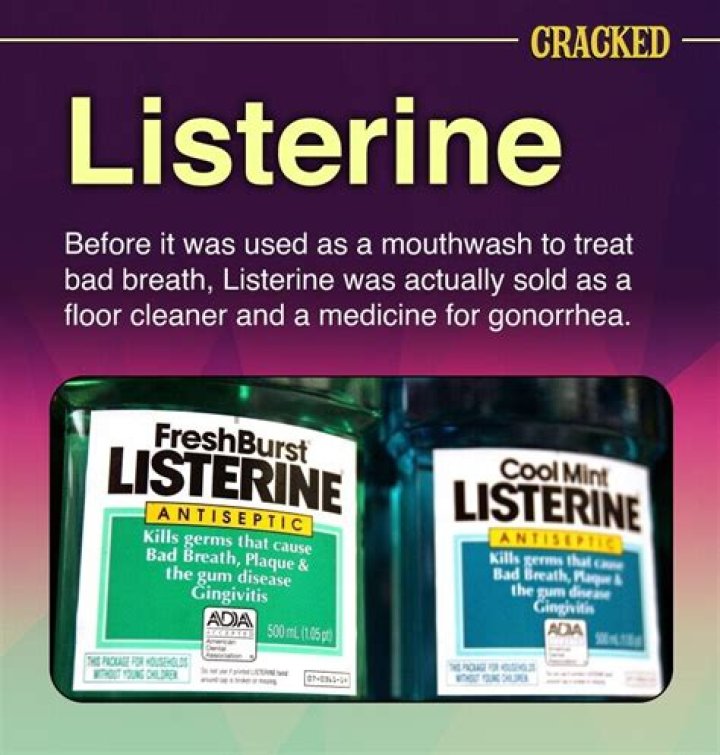 Did listerine used to be floor cleaner?