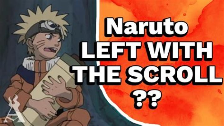 Did naruto read the scroll?