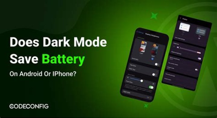 Do dark theme save battery?