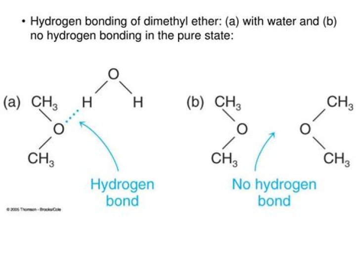 Do ethers have hydrogen bonding?