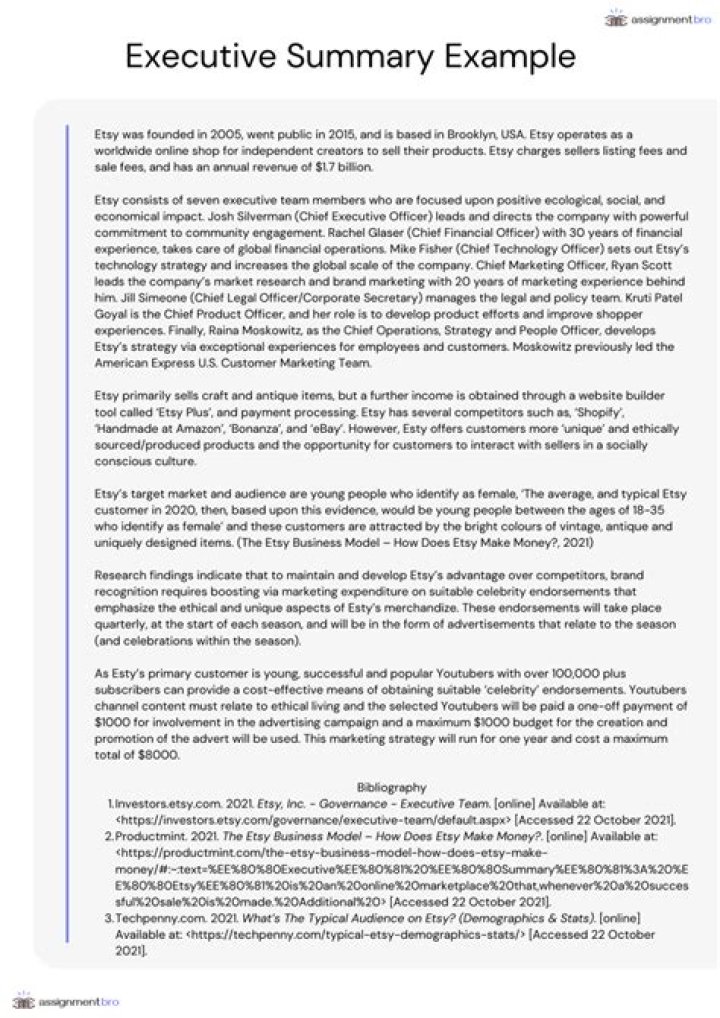 Do executive summaries have citations?