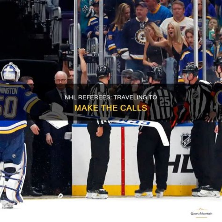 Do nhl referees travel?