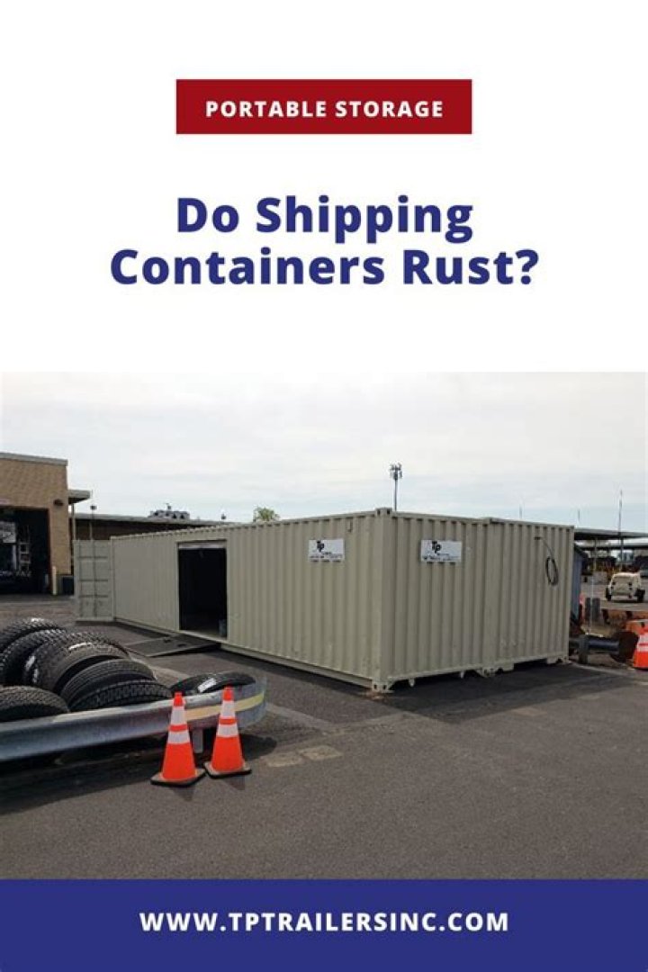 Do shipping containers rust?