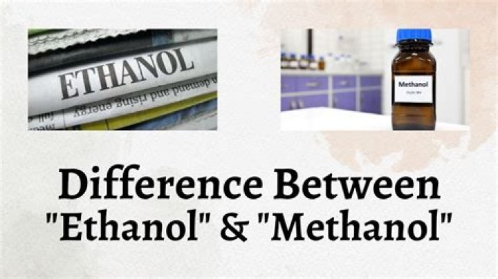 Do we drink ethanol or methanol?