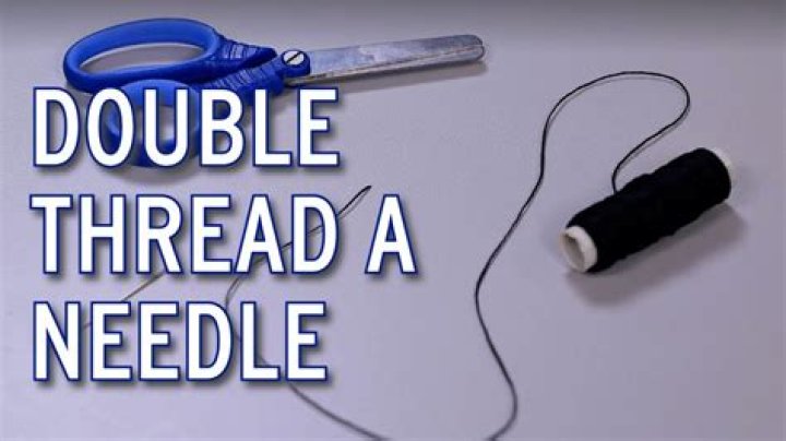 Do you double thread for embroidery?