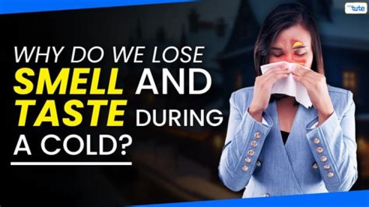 Do you lose taste and smell with a cold?
