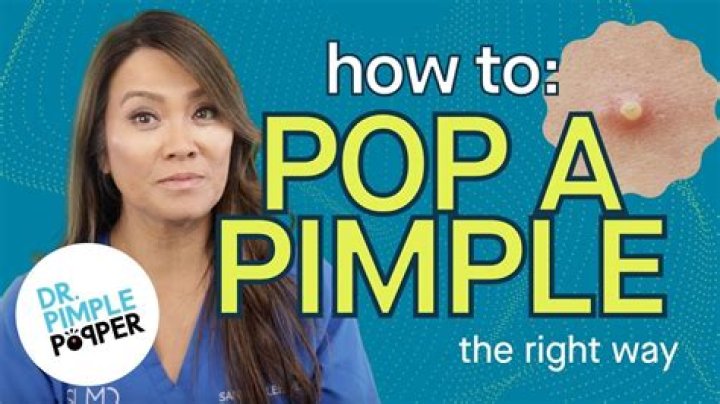 Do you pop a pimple?