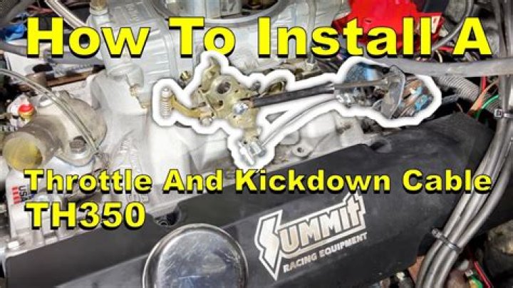 Does a turbo 350 have a kickdown cable?