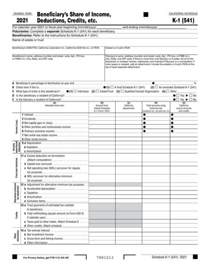 Does bep issue a k1?