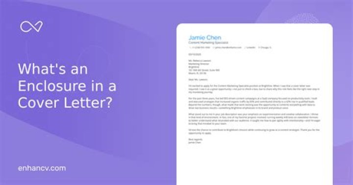 Does cc or enclosures come first?