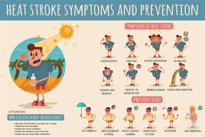 Does heat stroke cause fever?