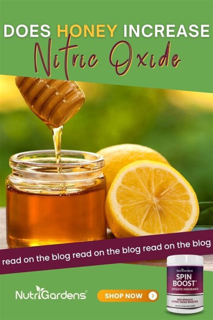 Does honey increase nitric oxide?