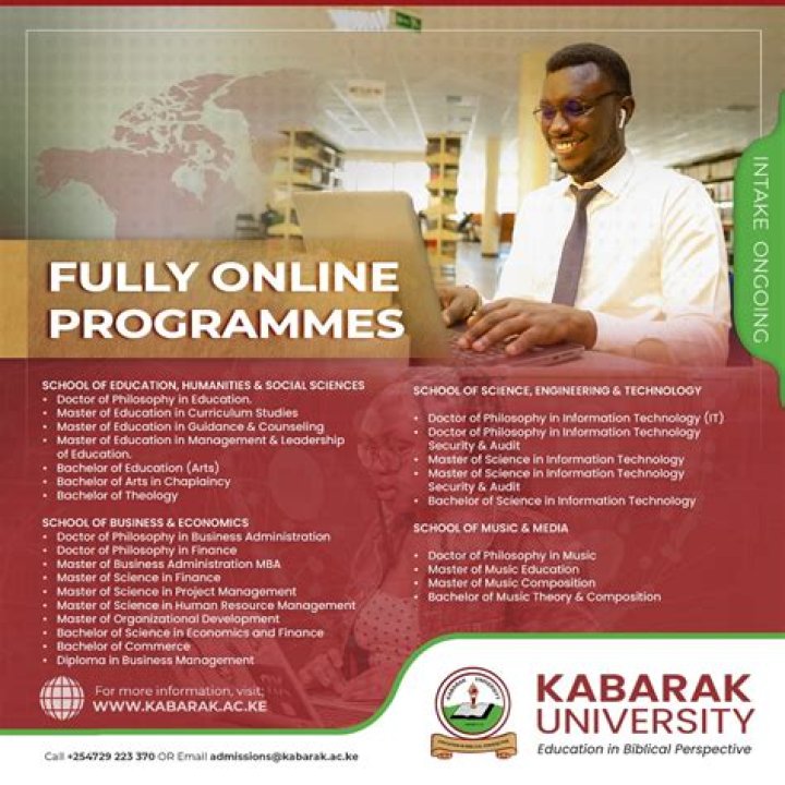 Does kabarak university offer diploma courses?