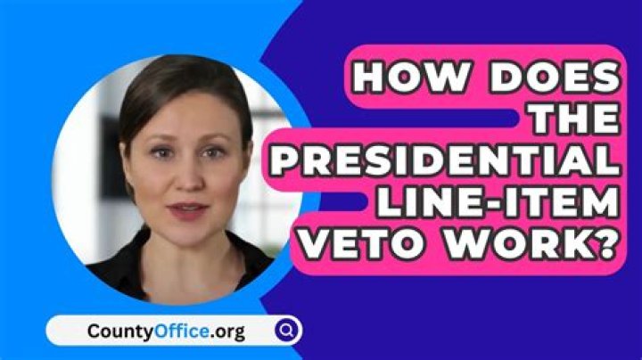 Does line item veto still exist?