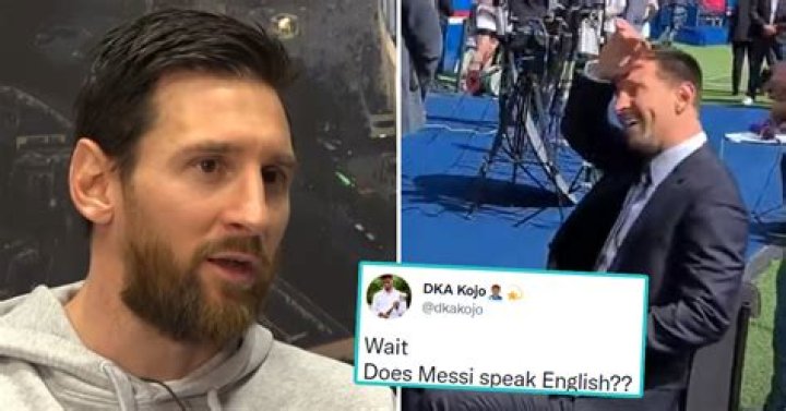 Does messi speak english?