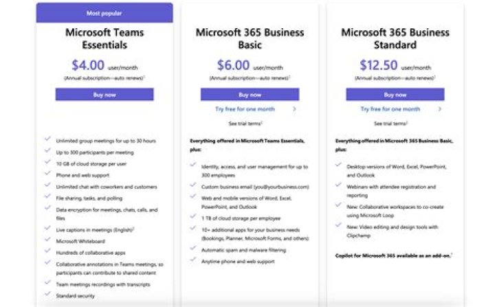 Does microsoft teams cost money?