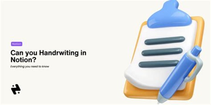 Does notion support handwriting?