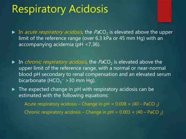 Does tachypnea cause acidosis?