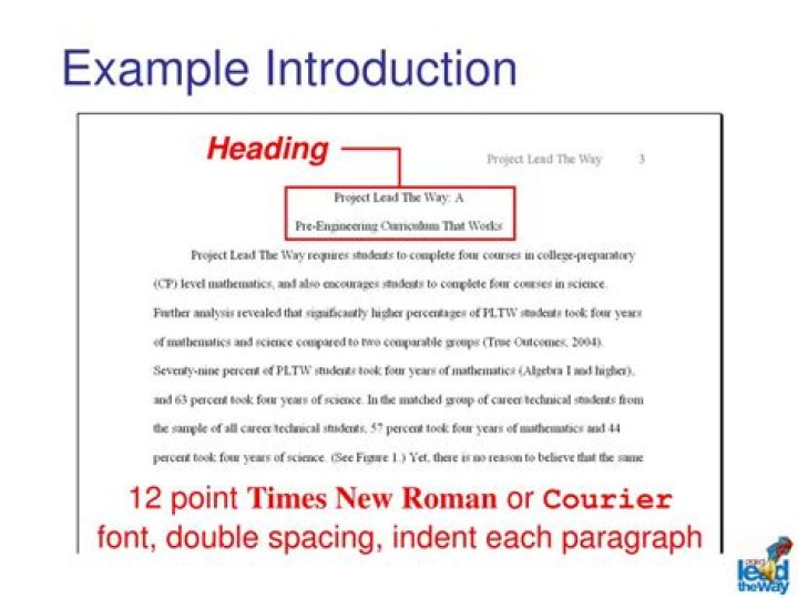 Does the introduction have a heading in apa?