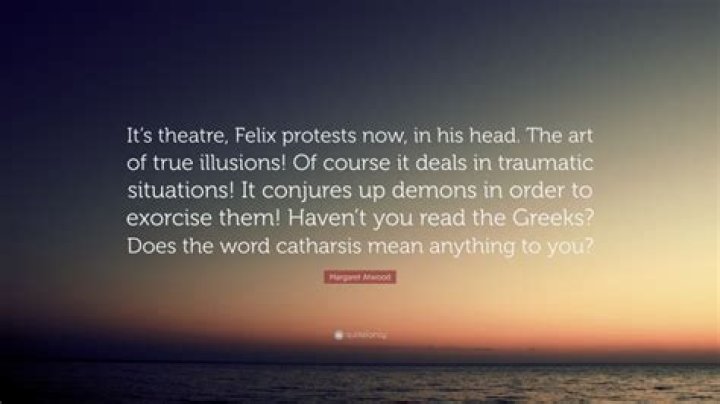 Does the word catharsis mean?
