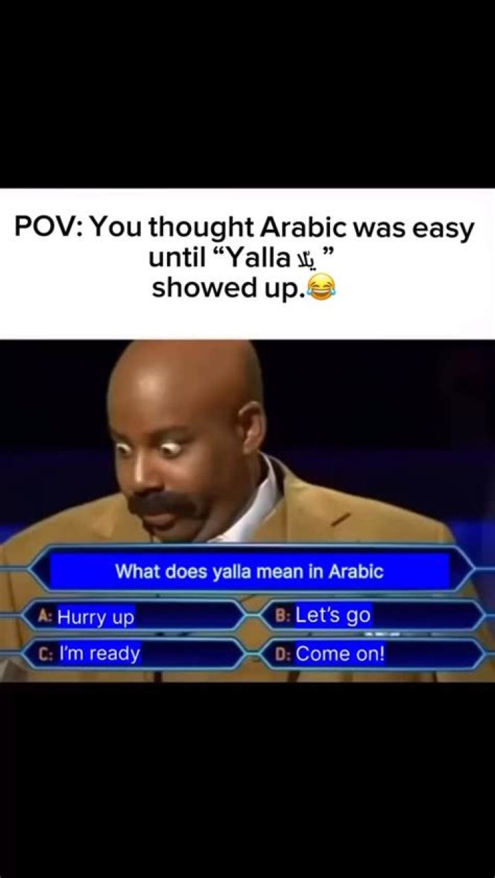 Does yalla mean in arabic?
