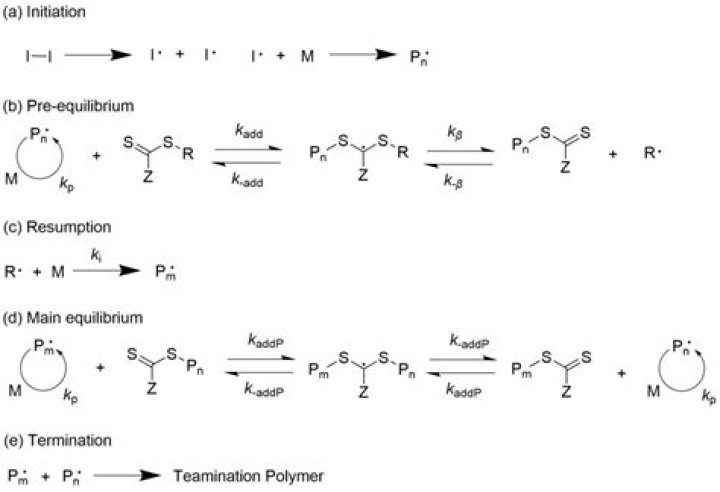 During a polymerization reaction?