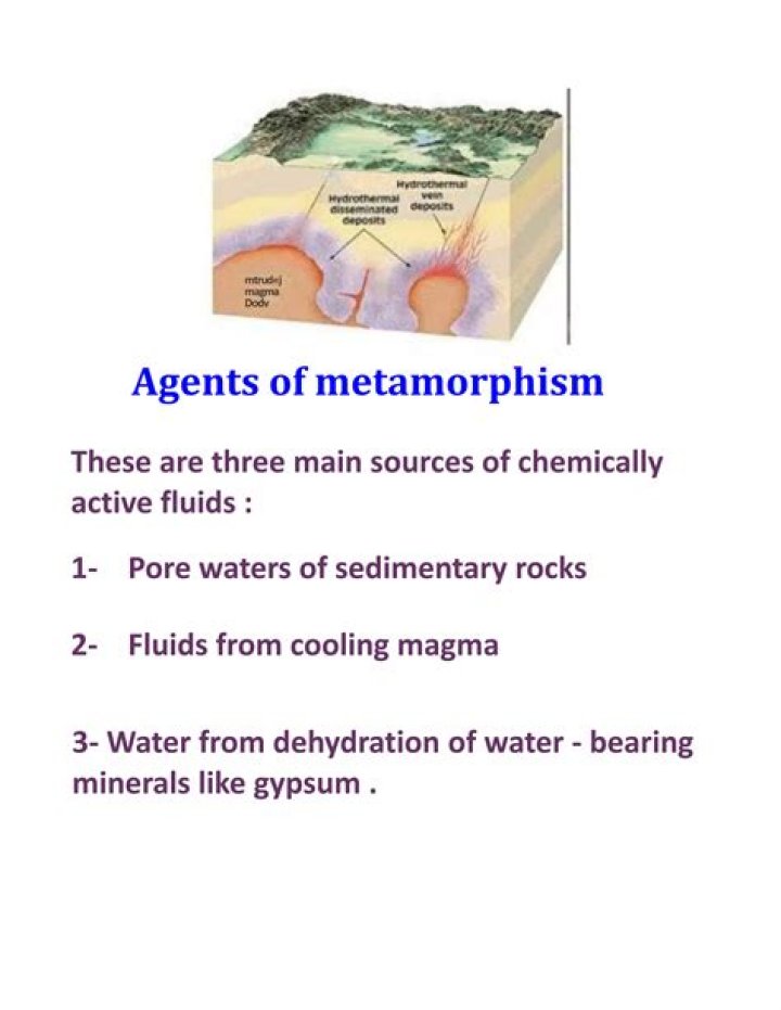 During metamorphism what is the major effect of chemically active fluids?