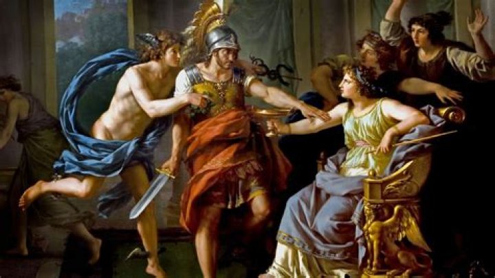 During the battle with the suitors athena?