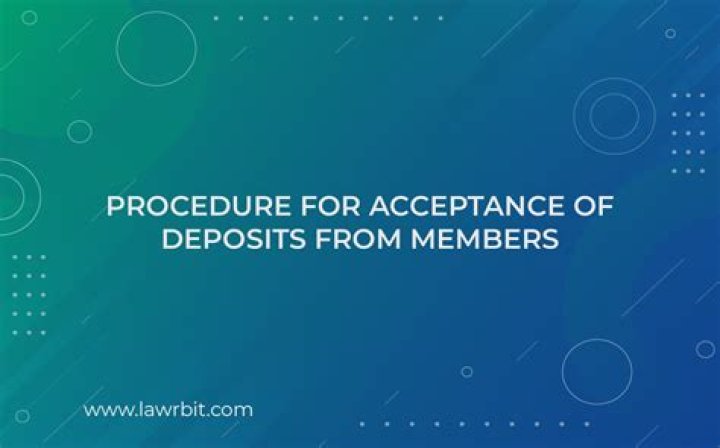 For acceptance of deposits?