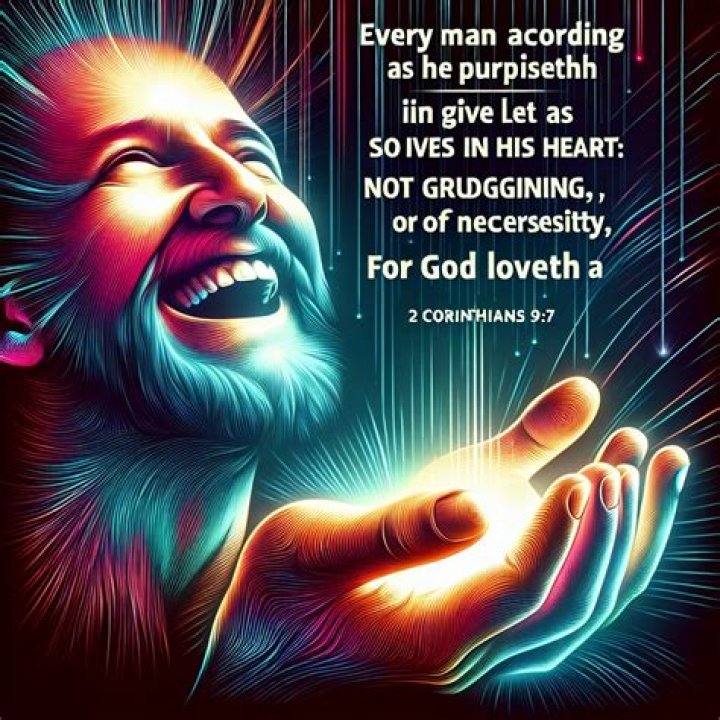 For god loveth a cheerful giver?