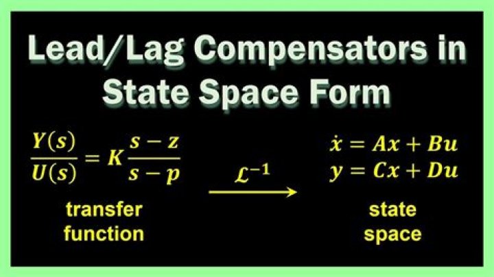 For lead lag compensator?