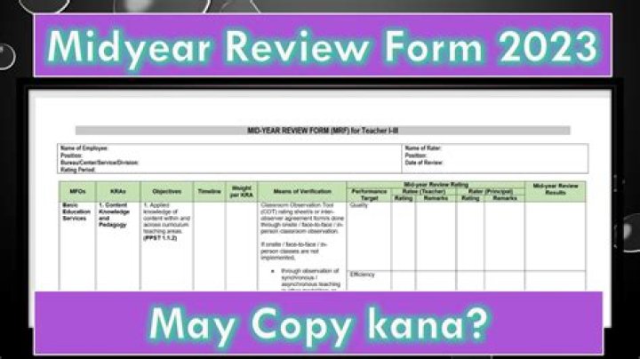 For the mid-year review?