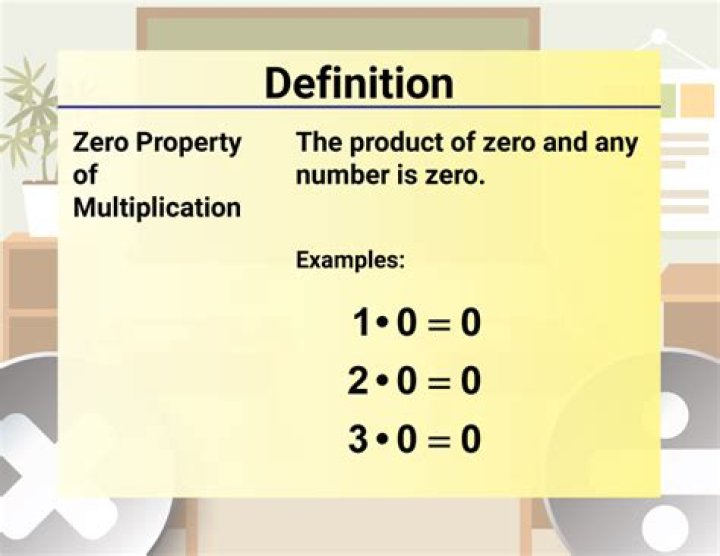 For zero property of multiplication?