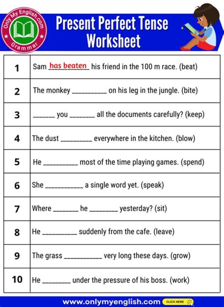 Has have present perfect tense?