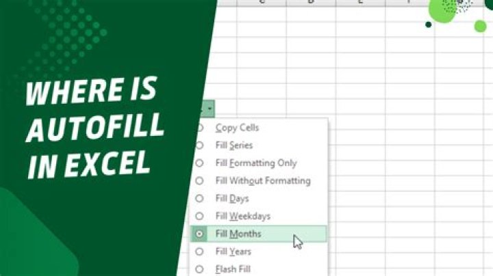How autofill in excel?