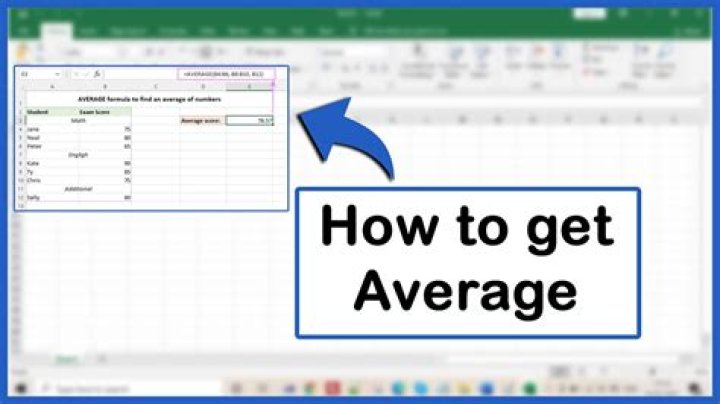 How average in excel?