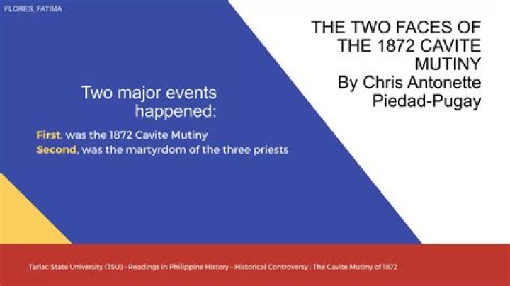 How cavite mutiny happened?