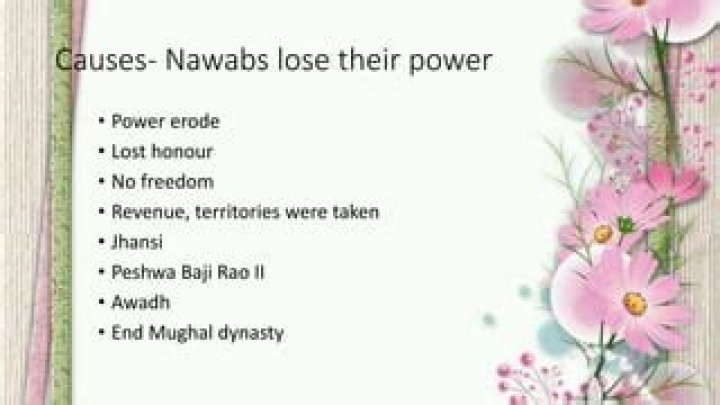 How did nawabs lose their power?