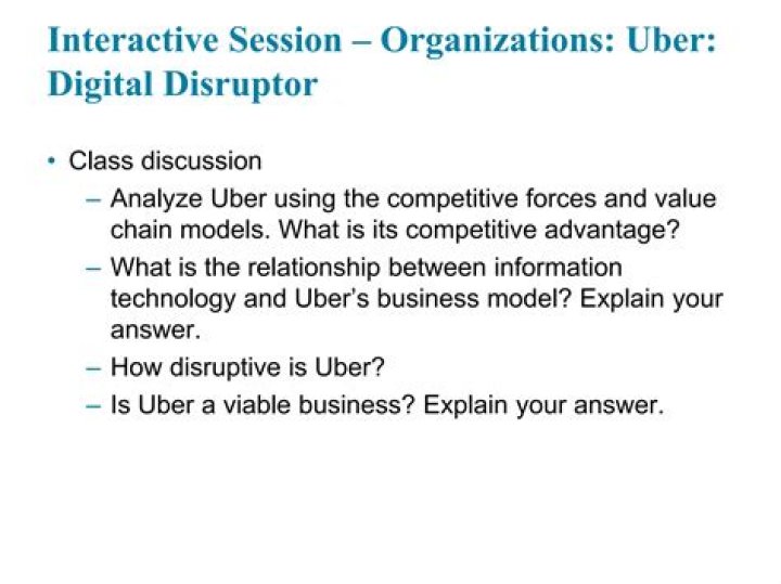 How disruptive is uber?