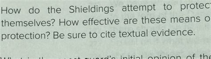 How do the shieldings attempt to protect themselves?