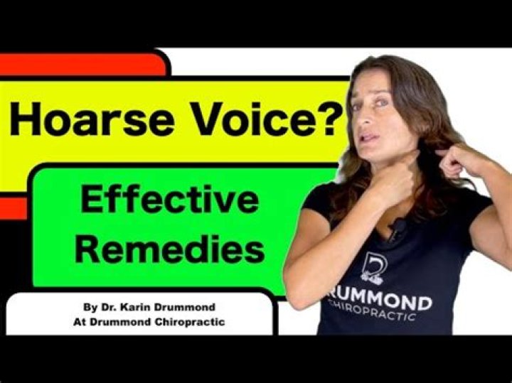 How do you cure hoarseness?