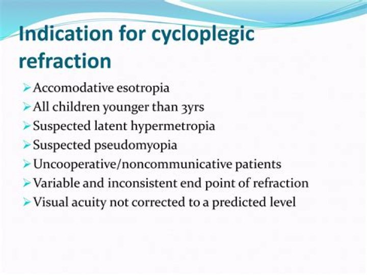 How do you perform a cycloplegic refraction?