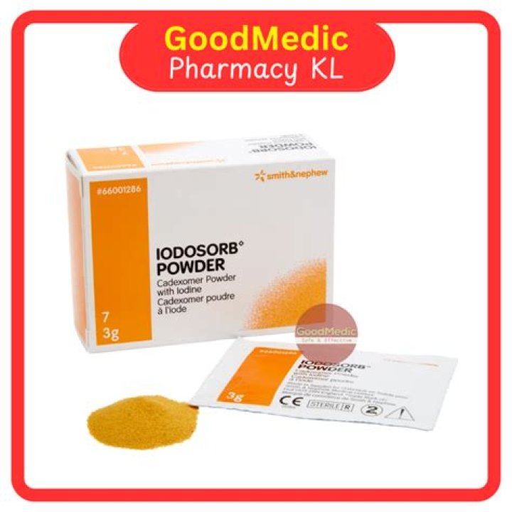 How does iodosorb powder work?