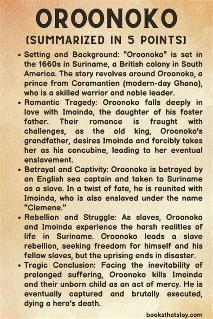 How does oroonoko end?