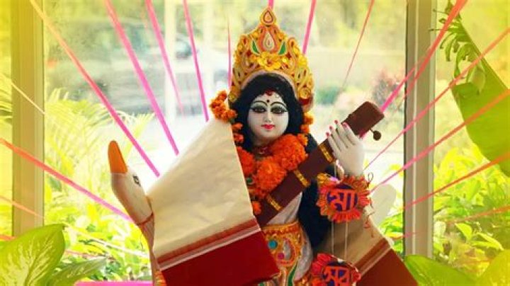 How goddess saraswati was born?