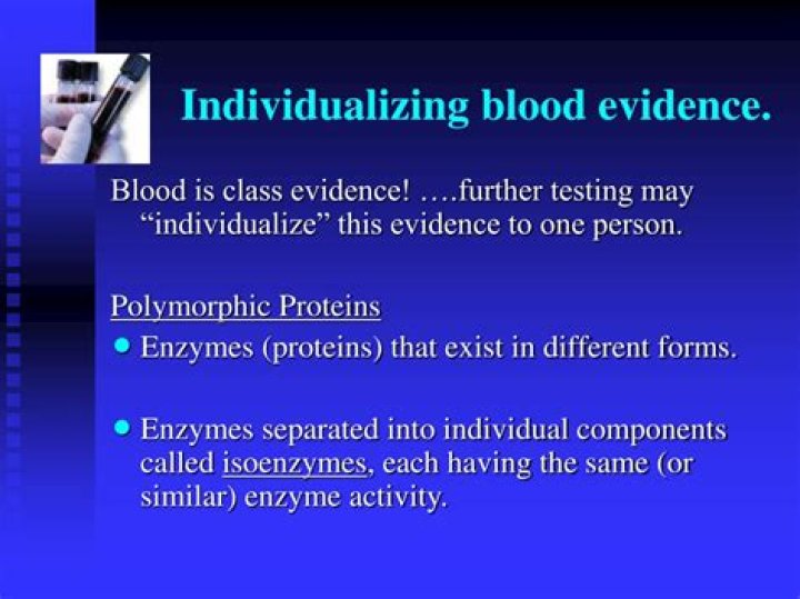 How is it useful in individualizing blood?